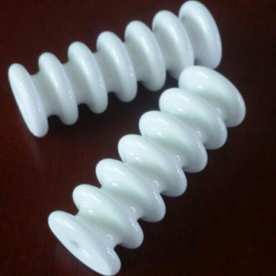 White textile ceramic guide components